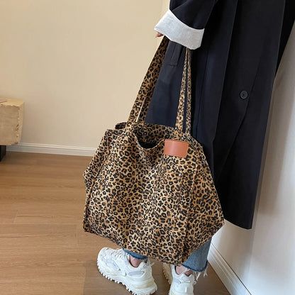 Luna Oversized Leopard Tote