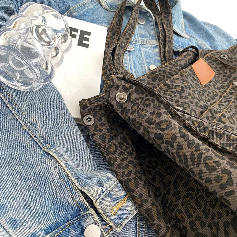 Luna Oversized Leopard Tote