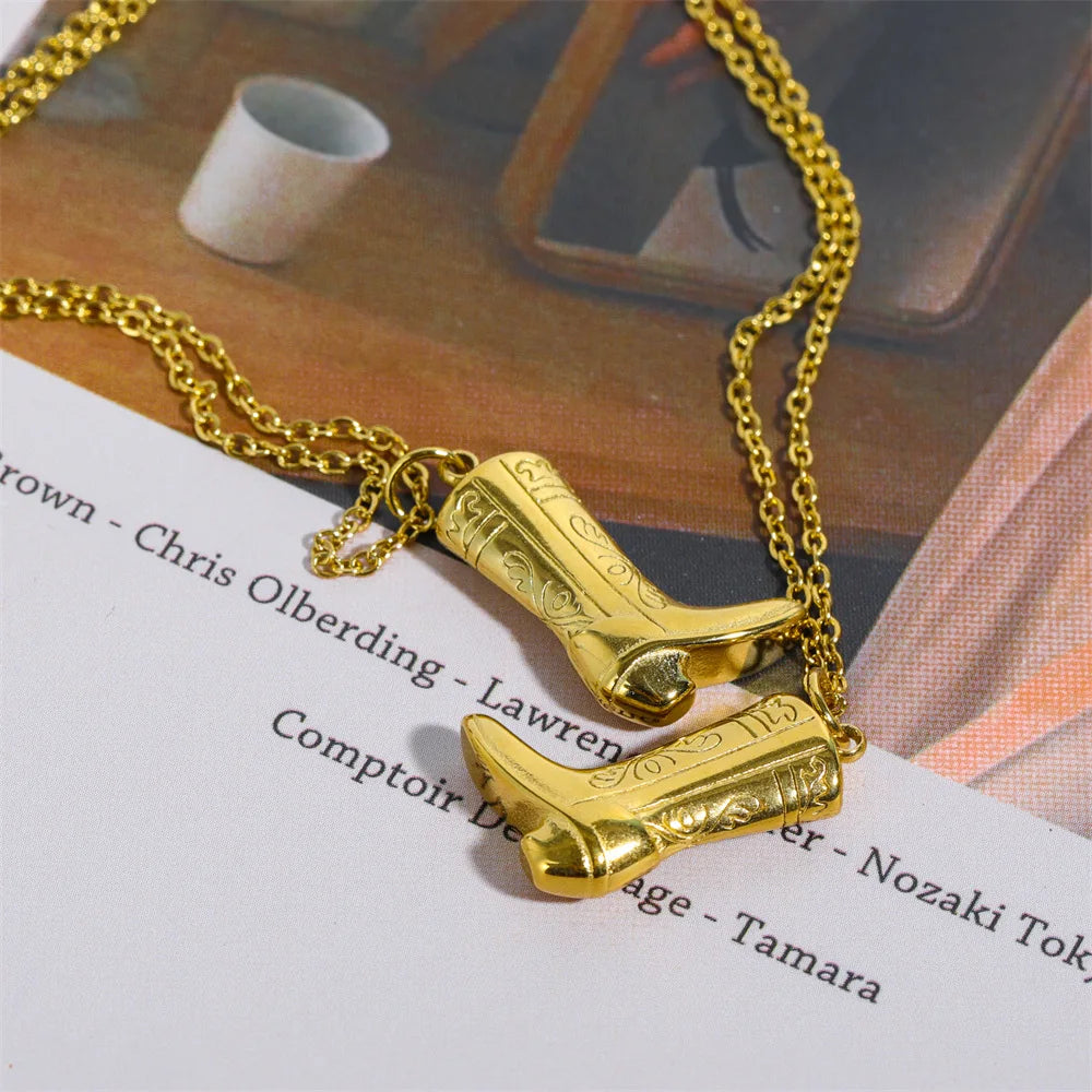 Cowboy Pendant Necklace